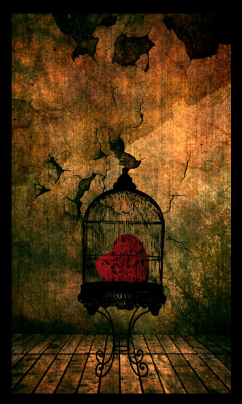 heart in a cage.