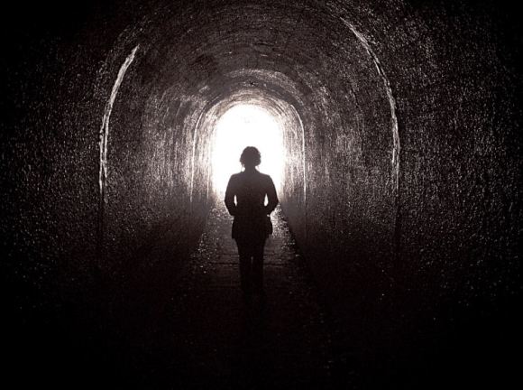 dark tunnel.